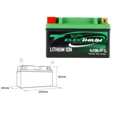 Літій-іонний акумулятор ELECTHIUM з індикатором заряду HJT9B-FP-S (150x65x92) (YT7B-BS, YT9B-BS) (Вага 0,7 кг)