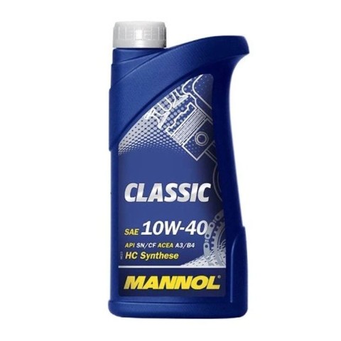 Моторна олива MANNOL 10W40 CLASSIC SN/CH-4 1 ЛІТР (7501) (ПІВСИНТЕТИЧНА)