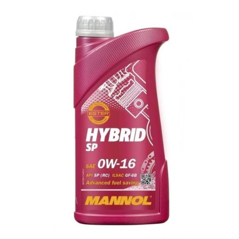 Моторна олива MANNOL 0W16 HYBRID 1 ЛІТР (7920) (СИНТЕТИЧНА)