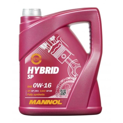 Моторна олива MANNOL 0W16 HYBRID 5 літрів (7920) (синтетична)
