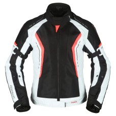 Мотокуртка Modeka Khao Air Lady (жіноча) колір чорний-сірий-червоний розмір 36