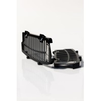 Алюмінієві захисні решітки радіатора FM-PARTS для KTM/HUSQVARNA/GAS GAS '20-'25 TBI / TPI, чорний колір