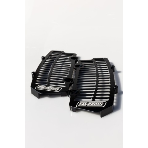 Алюмінієві захисні решітки радіатора FM-PARTS для KTM/HUSQVARNA/GAS GAS '20-'25 TBI / TPI, чорний колір