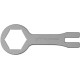 Ключ CROSSPRO для пробок/гайок амортизаторів Kayaba 49MM Yamaha/Kawasaki/Suzuki/Gas Gas/Sherco/Fantic, колір срібний