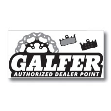 Велика наклейка GALFER Офіційний дилер 30CM