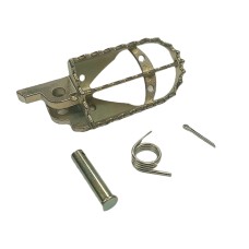 BUZZETTI ПІДНІЖКА ПРАВА СТОРОНА PEGI HONDA CR/CRF (НЕРЖАВІЮЧА СТАЛЬ У КОМПЛЕКТІ З МОНТАЖНИМ НАБОРОМ: 1 ПРУЖИНА, 1 ШТИФТ, 1 ШАЙБА, 1 ЗАКОЛОТКА)