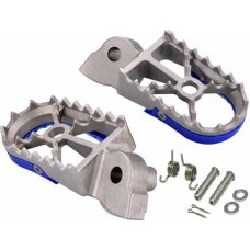 BUZZETTI підніжки для Yamaha YZ 65/85 '18-'22; YZ 125/250 '99-'22; YZ250/400/426/450F '99-'22; WR250/400/426/450 '98-'22 (нержавіюча сталь, у комплекті з монтажним набором: 2 пружини, 2 пальці, 2 шайби, 2 шплінти)