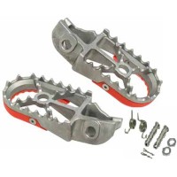 BUZZETTI підніжки pegi KTM SX 85 '18-'22; SX/SXF 125/250/350/450 '16-'22; HUSQVARNA TC 85 '18-'22; TC 125 '16-'22; FC 250-450 '16-'22; FX 350/450 '17-'22 (нержавіюча сталь у комплекті з монтажним набором: 2 пружини, 2 пальці, 2 шайби, 2 шплінти)