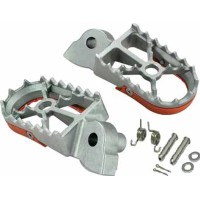 BUZZETTI підніжки для KTM SX 50 '14-'22; SX 65 '11-'22; SX 85 '03-'17; SX/SXF 125/250/350/450 '98-'16 (нержавіюча сталь у комплекті з монтажним набором: 2 пружини, 2 пальці, 2 шайби, 2 шплінти)