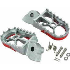 BUZZETTI підніжки PEGI HONDA CR 125/250R '02-'08; CRF 250R/X '04-'22; CRF 300L '21-'23; CRF 450R/X '02-'22; CRF 1000L '18-'22 (нержавіюча сталь у комплекті з монтажним набором: 2 пружини, 2 пальці, 2 шайби, 2 шплінти)