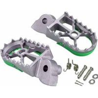 BUZZETTI підніжки для Kawasaki KX 250 '19-'22; KXF250 '06-'18; KX 450 '21-'22; KXF 450 '07-'18 (нержавіюча сталь у комплекті з монтажним набором: 2 пружини, 2 штифти, 2 шайби, 2 шплінти)