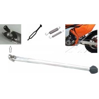 Бокова підніжка BUZZETTI KTM EXC/EXCF '17-20, HUSQVARNA FE/FX/TE '17-20, срібляста (алюмінієва) (OEM: 79003023044)