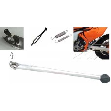 Бокова підніжка BUZZETTI KTM EXC/EXCF '17-20, HUSQVARNA FE/FX/TE '17-20, срібляста (алюмінієва) (OEM: 79003023044)