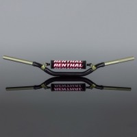 Кермо RENTHAL 1,1/8 ДЮЙМА (28,6MM) MX TWINWALL 993 ЧОРНЕ KTM SX85 '13-; HUSQVARNA TE85 '13- З ПІДКЛАДКОЮ КОЛІР ЧОРНИЙ З ГУБКОЮ