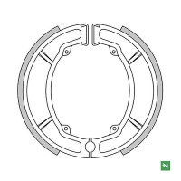 NEWFREN Гальмівні колодки SUZUKI RM 250 '80-'86; RM 400 '80; RM 465 '81-'82; LT-Z 90 '07-'20; LT 125 '85-'87; PE 175 '82 ЗАДНІ (130X22MM)