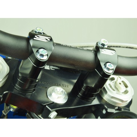 SCAR RACING КРІПЛЕННЯ КЕРМА ДЛЯ KTM SX / SXF '23-'25, EXC / EXCF '24-'25, HUSQVARNA TC / FC '23-'25, TX / FX '23-'25 КОЛІР ЧОРНИЙ