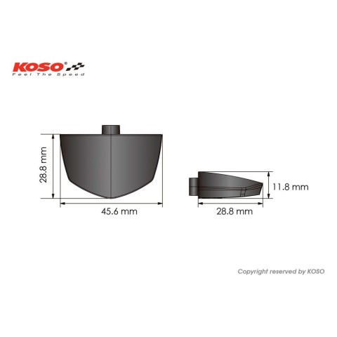 KOSO підсвітка номерного знака KOSO LED білий колір