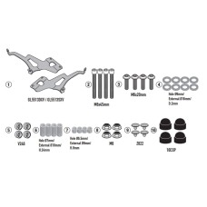 KAPPA КРІПЛЕННЯ СКЛА 9058AK ROYAL ENFIELD SUPER METEOR 650 '23-'25,