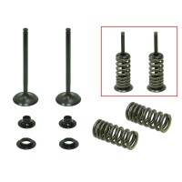 PSYCHIC випускні клапани (комплект клапанів з пружинами і шайбами) Honda CRF 250R '04-'07, CRF 250X '04-'15, сталевий (MX-09502E) (26X4,96X82,1MM)