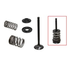 PSYCHIC Випускні клапани (комплект клапанів з пружинами і шайбами) Yamaha TW 200 '87-'16, TT-R 225 / 230 '00-'16 сталеві (MX-09518E;XU-09518E-2) (28.5X6X92.5MM)