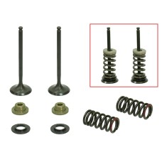 PSYCHIC Випускні клапани (комплект клапанів з пружинами і шайбами) YAMAHA YZF 250 '01-'13, WR250F '01-'13 (WRF250) сталеві (MX-09519E) (24,5X4,47X78MM)