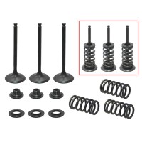 PSYCHIC ВПУСКНІ КЛАПАНИ (КОМПЛЕКТ 2 ШТ. КЛАПАНІВ З ПРУЖИНАМИ ТА ШАЙБАМИ) YAMAHA YZF 450 '03-'09, WR 450 F '03-'15, YFZ 450 '03-09, YFZ 450 R / X '09-'20, GAS GAS EC 450 F '13-'15 СТАЛЕВІ (MX-09524I) (27X4,5X77,2MM)