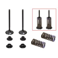 PSYCHIC ВПУСКНІ КЛАПАНИ (КОМПЛЕКТ КЛАПАНІВ З ПРУЖИНАМИ І ШАЙБАМИ) HONDA CRF 150 R / RB '07-'23 СТАЛЕВИЙ (MX-09545I) (25,92X4,44X77,98MM)