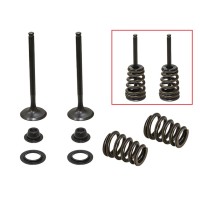 PSYCHIC Випускні клапани (комплект клапанів з пружинами і шайбами) BETA RR 400 / 450 / 525 ENDURO '05-'07, HUSABERG FE 450 / 550 / 650, FS 650 '04-'08, KTM SXS 450 / 540 RACING '03-'04, EXC 450, SX 520 / 525 '00-'07 (XU-09549E) (21,5X13,5X5,5MM)