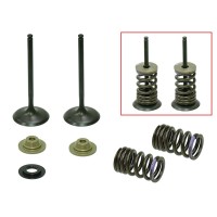 PSYCHIC ВПУСКНІ КЛАПАНИ (КОМПЛЕКТ 2 ШТ. КЛАПАНІВ З ПРУЖИНАМИ І ШАЙБАМИ) KAWASAKI KXF 250 '07-'08 СТАЛЕВІ (MX-09552I) (30,97X4,48X79,13MM)