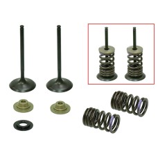 PSYCHIC ВПУСКНІ КЛАПАНИ (КОМПЛЕКТ 2 ШТ. КЛАПАНІВ З ПРУЖИНАМИ І ШАЙБАМИ) KAWASAKI KXF 250 '07-'08 СТАЛЕВІ (MX-09552I) (30,97X4,48X79,13MM)