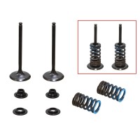 PSYCHIC ВПУСКНІ КЛАПАНИ (КОМПЛЕКТ КЛАПАНІВ З ПРУЖИНАМИ ТА ШАЙБАМИ) YAMAHA WRF 250 '15-'19, YZF 250 '14-'18, YZ 250 FX '15-'18 СТАЛЕВИЙ (MX-09553I) (31X4,95X83,6MM)