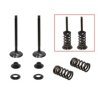 PSYCHIC Випускні клапани (комплект клапанів з пружинами і шайбами) Husqvarna FE 350 '14-'19, KTM EXCF / XCF-W 350 '12-'18 сталевий (MX-09555E) (29X5,4X89,2MM)