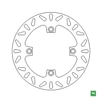 NEWFREN Гальмівний диск задній HONDA CBF 500/600/1000; CBR 600F 11-13; CBF1000 '06-'16 (240X116X5) (4X10,5MM)