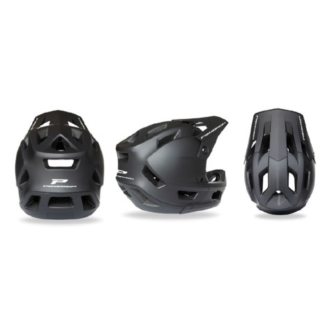 Велошолом PROGRIP 2025/10 PG3060 MTB / E-BIKE GUARDIAN FULL FACE, колір чорний матовий, розмір XS (48/54см)