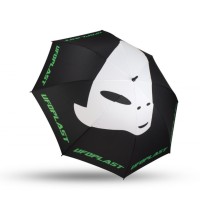 Парасоля UFO, колір чорний - білий логотип
