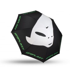 Парасоля UFO, колір чорний - білий логотип