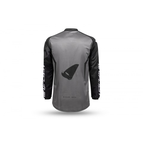 Кросова футболка UFO BAMBERG JERSEY СІРИЙ/ЧОРНИЙ РОЗМІР L - КОЛЕКЦІЯ 2024