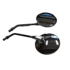 Універсальне кругле дзеркало GZ ліве і праве (комплект) різьба Yamaha M10 хромоване