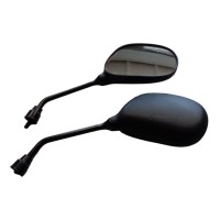 Універсальне дзеркало для скутерів овальне ліве і праве (комплект) різьба Yamaha M8 колір чорний