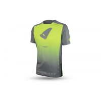 Велосипедна футболка MTB / E-BIKE UFO TERRAIN SV1 JERSEY MADE IN ITALY (КОРОТКИЙ РУКАВ) КОЛІР СІРИЙ/ЖОВТИЙ FLUO РОЗМІР L - КОЛЕКЦІЯ 2024