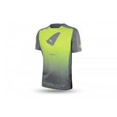 Велосипедна футболка MTB / E-BIKE UFO TERRAIN SV1 JERSEY MADE IN ITALY (КОРОТКИЙ РУКАВ) КОЛІР СІРИЙ/ЖОВТИЙ FLUO РОЗМІР L - КОЛЕКЦІЯ 2024