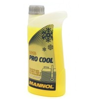 Охолоджувальна рідина MANNOL PRO COOL 1L для мотоциклів (-40°C/+135°C) готова до використання - коробка 40 шт. (пакет)