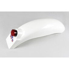 Заднє крило універсальне з ліхтарем UFO KTM '75-'76, GORI '74-'76, BETA '76-'78 білий колір