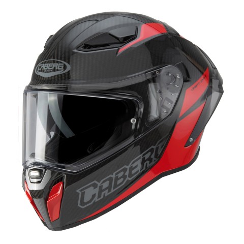 Інтегральний шолом з сонцезахисним склом Caberg Drift Evo II Carbon Nova Red (Pinlock) колір чорний/сірий/червоний розмір XS (Pinlock у комплекті)