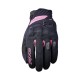 Текстильні жіночі рукавички FIVE GLOVES RS3 EVO WOMAN колір чорний/рожевий флуо розмір 5 (XS)