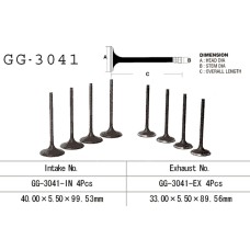VESRAH ВПУСКНИЙ КЛАПАН SUZUKI TL1000S '97-00, TL 1000R '98-03' (OEM: 12911-02F00) (1ШТ.) (MADE IN JAPAN)