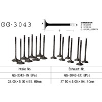 VESRAH Випускний клапан SUZUKI GSXR 1300 HAYABUSA '99-07' (OEM: 12912-24F00) (1 шт.) (MADE IN JAPAN)