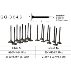 VESRAH ВПУСКНИЙ КЛАПАН SUZUKI GSXR 1300 HAYABUSA '99-07' (OEM: 12911-24F00) (1 ШТ.) (MADE IN JAPAN)