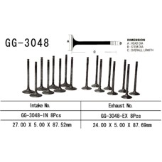 VESRAH Випускний клапан SUZUKI GSX 750F '98-06' (OEM: 12911-03F00) (1шт.) (MADE IN JAPAN)