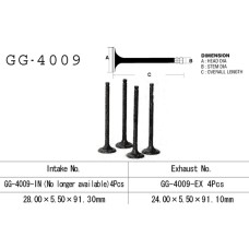VESRAH Випускний клапан Kawasaki ZR 550 Zephyr '91-99, GPZ/KZ/Z 550 '81-89, GT 550 '83-90' (OEM: 12005-1013) (1шт.) (Made in Japan)